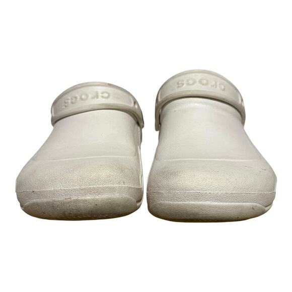 Crocs Specialist Women's 9 White Work Clogs Slip Resistant Comfort Shoes - Picture 6 of 8